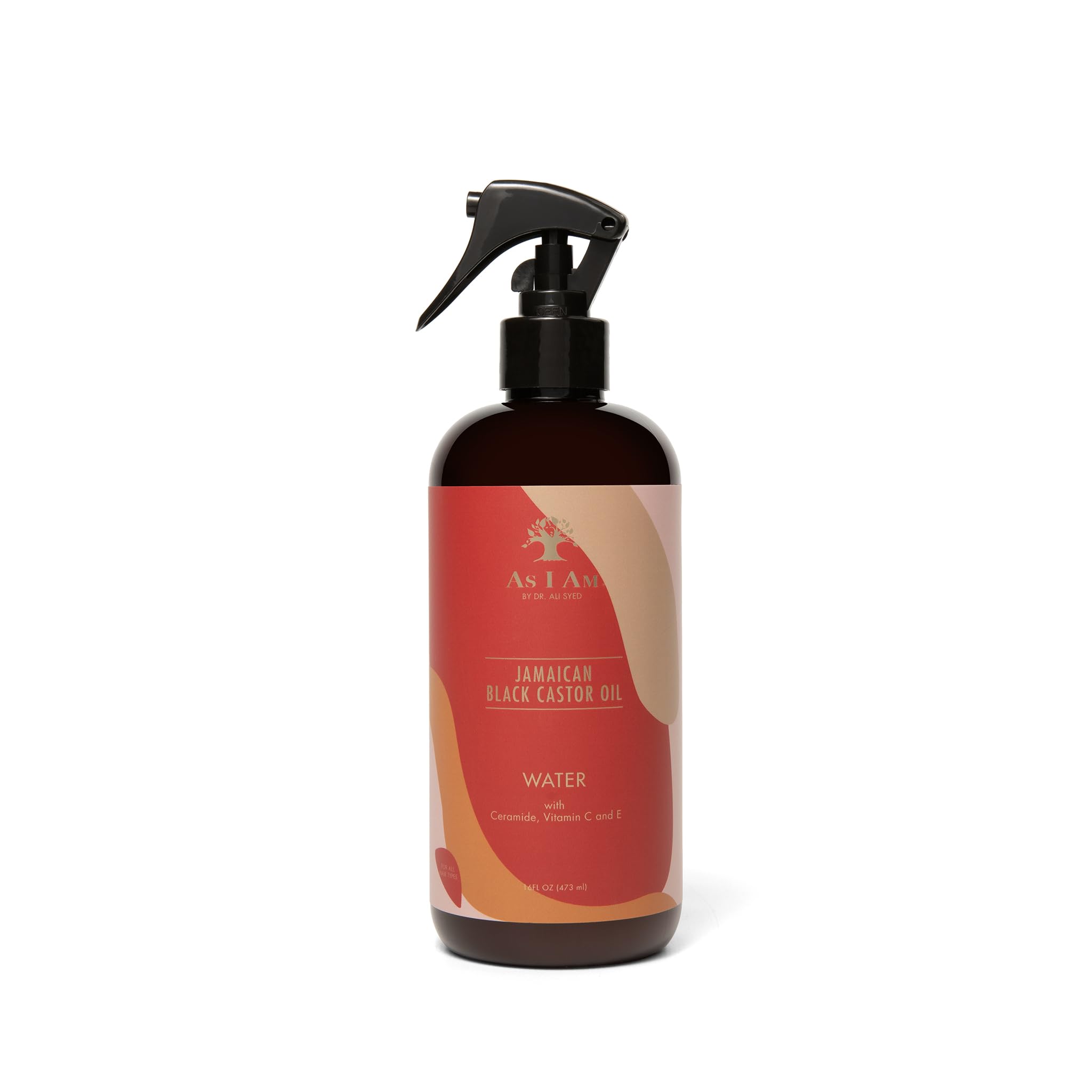 As I Am JBCO Water bottle pour showing easy application for detangling