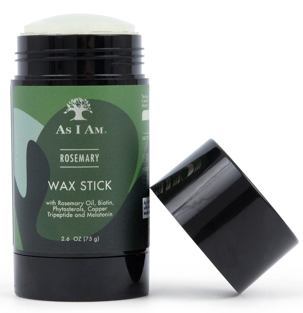 As I Am Rosemary Wax Stick used along edges to tame flyaways