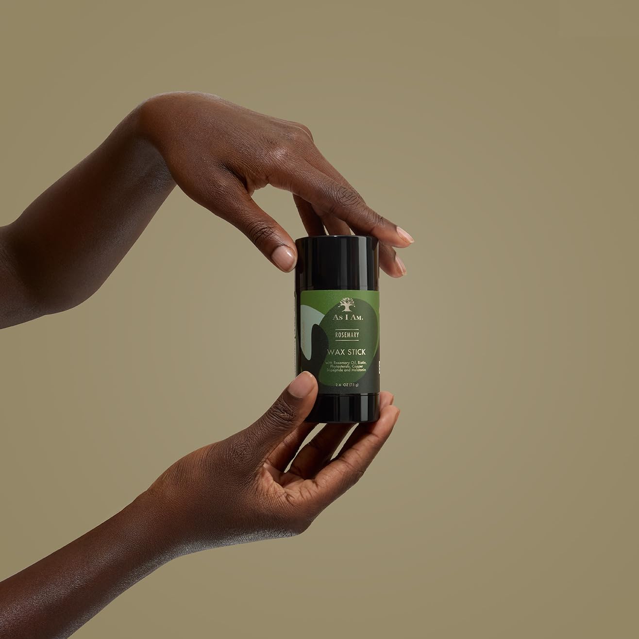 As I Am Rosemary Wax Stick compact size ideal for travel styling
