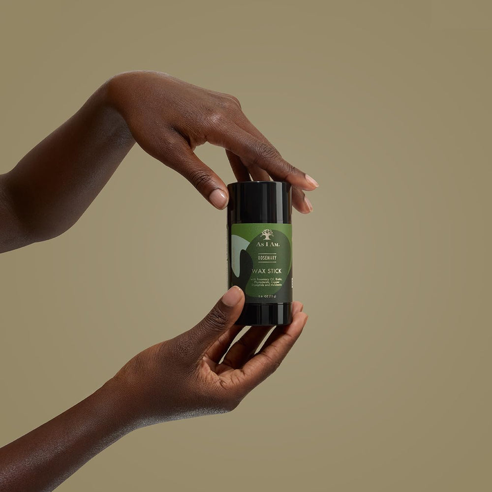 As I Am Rosemary Wax Stick compact size ideal for travel styling