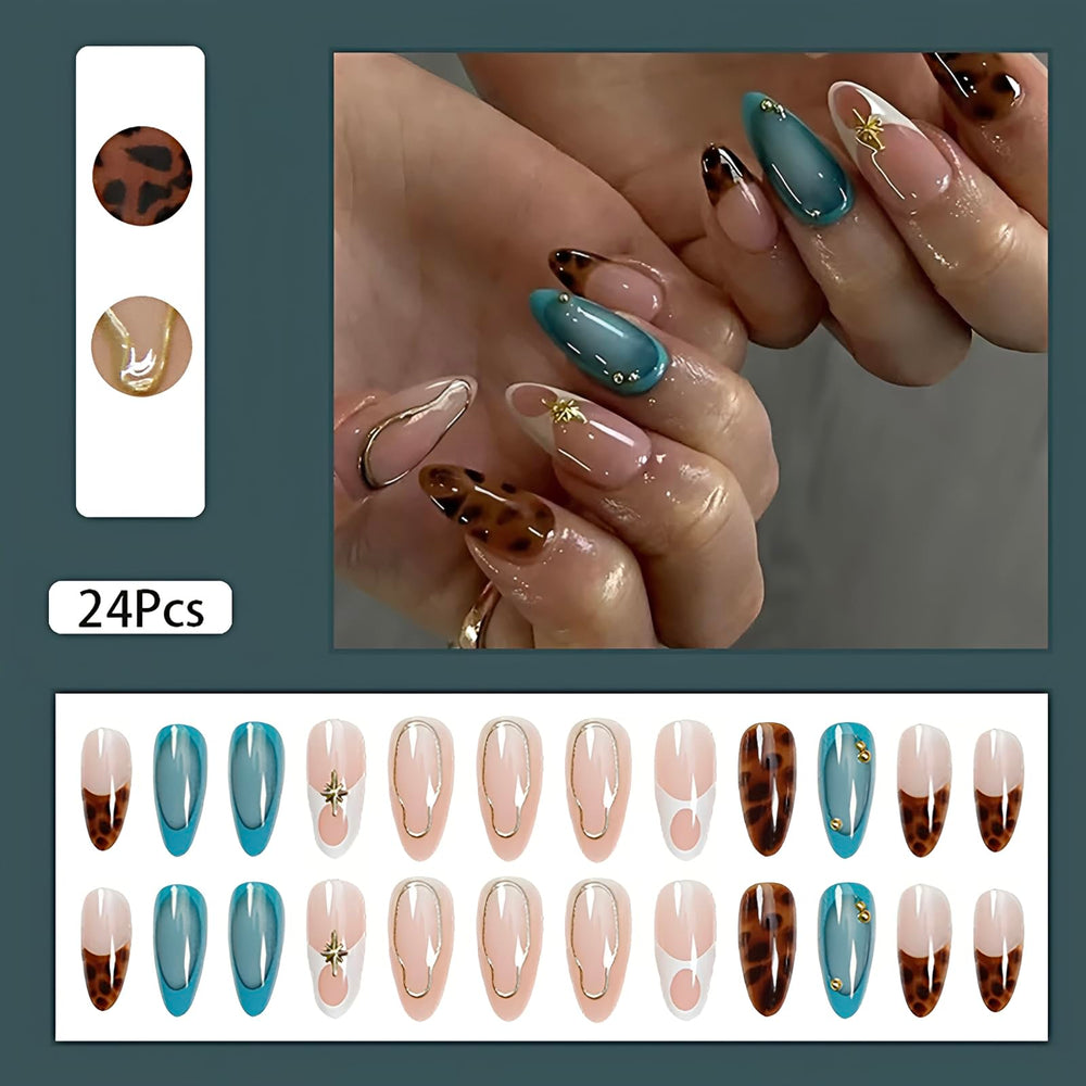 ASABITE nail-art-kit includes glue and tools for easy home application