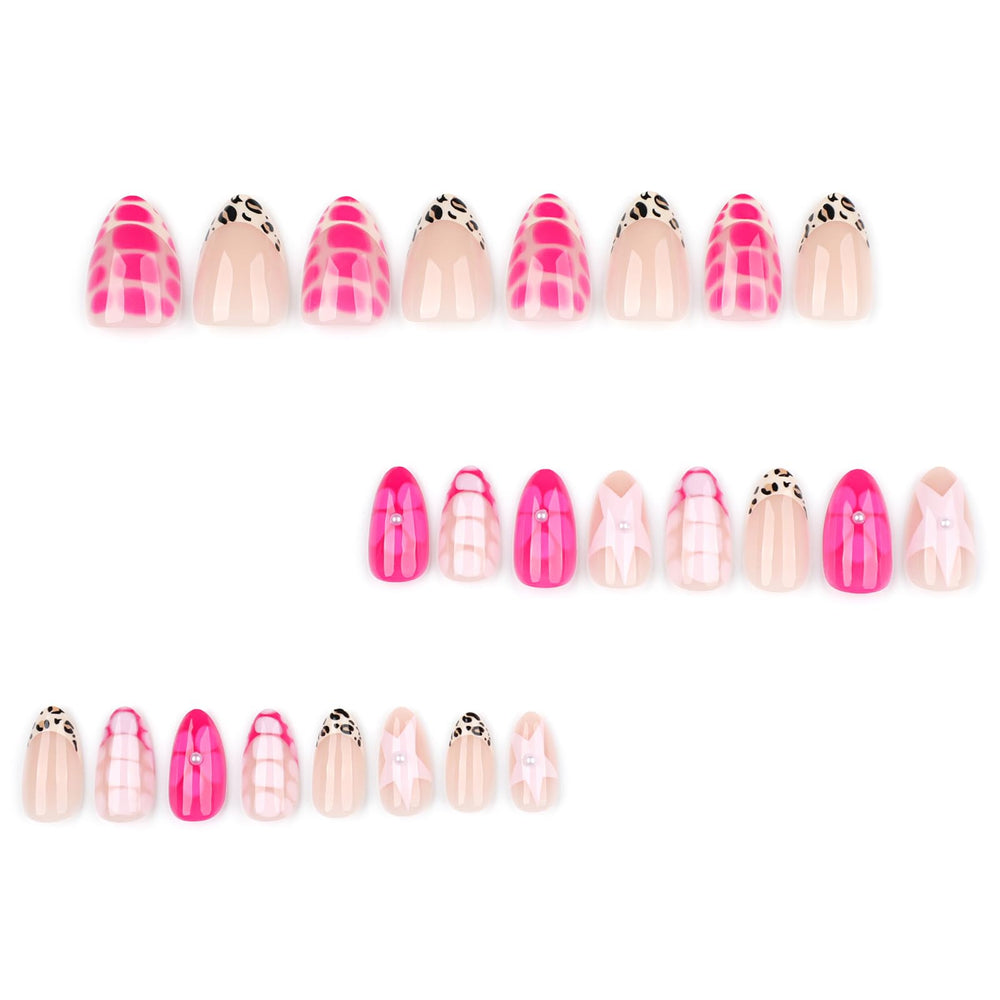 ASABITE floral accent nails with pearls for an elegant, event-ready manicure