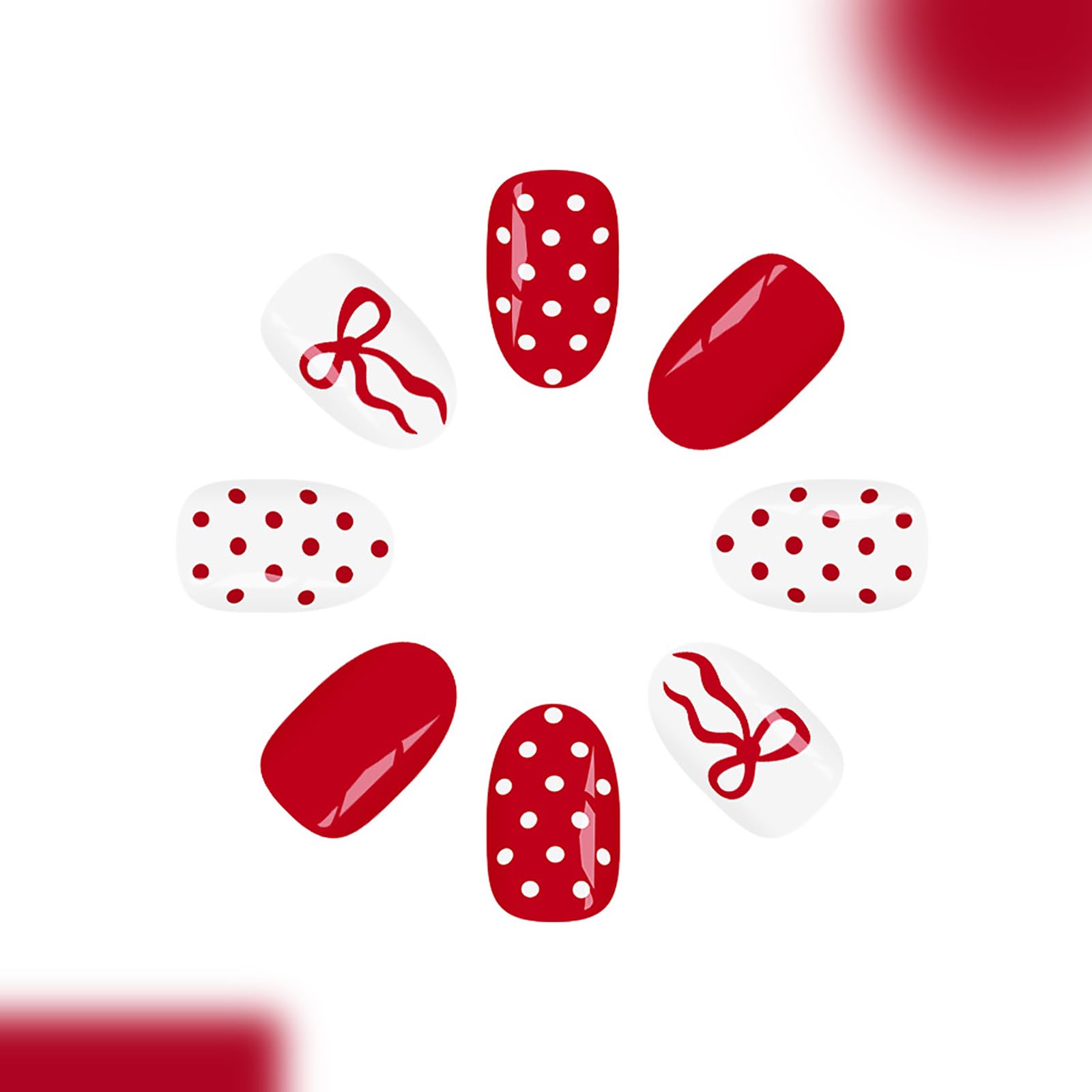 ASABITE nails application image demonstrating 20–30 seconds press-on time