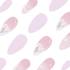 ASABITE at-home nail application steps with jelly glue for quick DIY nails.