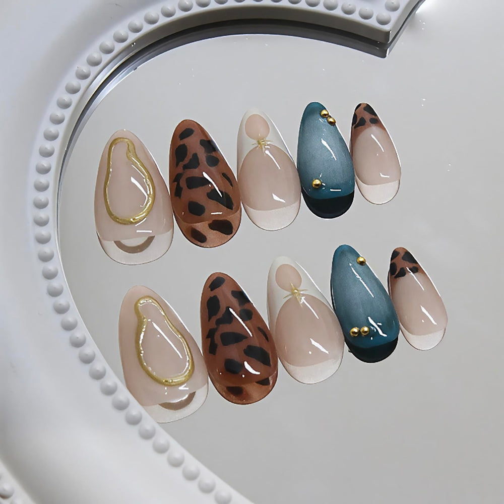 ASABITE natural-curved almond nails for comfortable wear