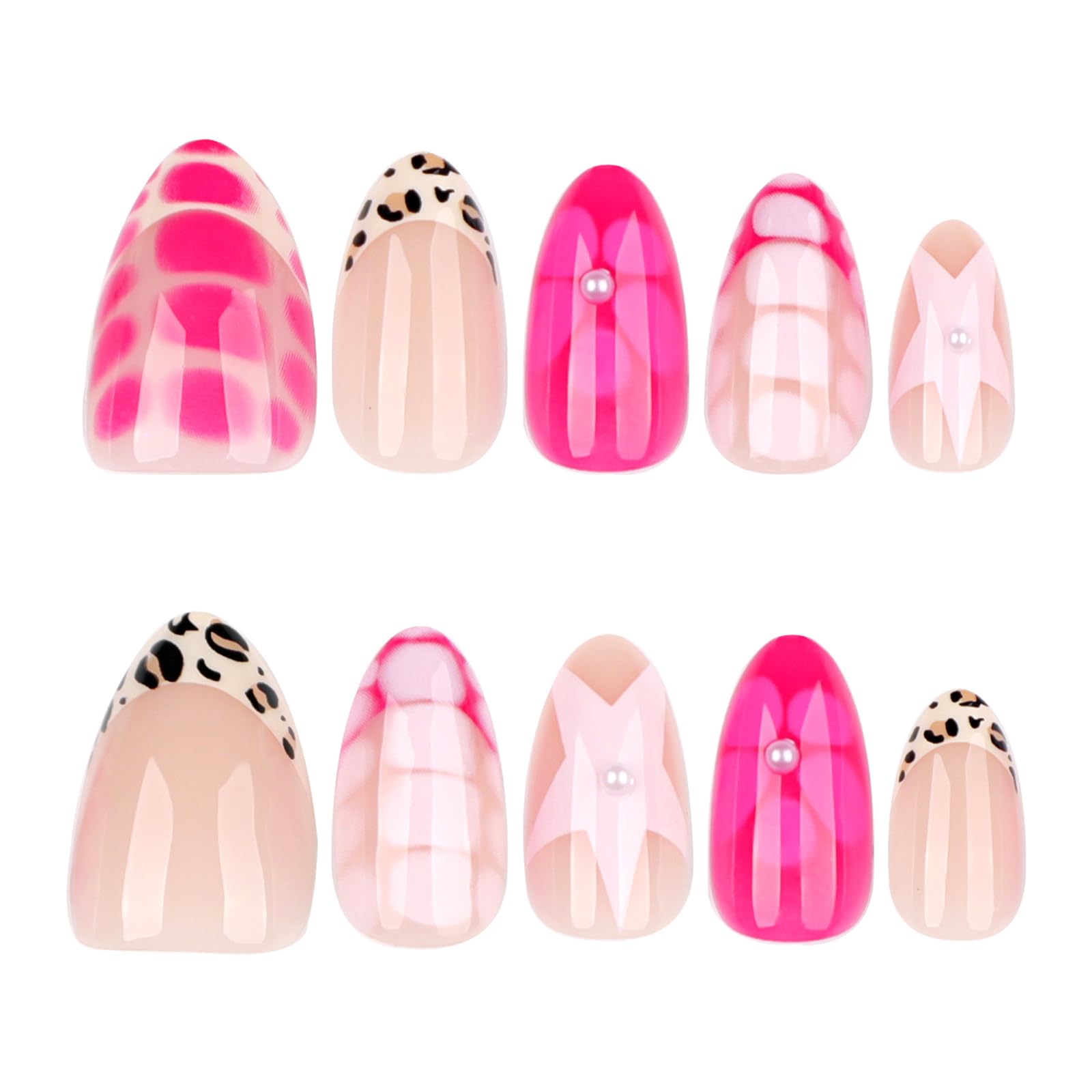 ASABITE pink full-cover press-on nails for smooth, comfortable wear