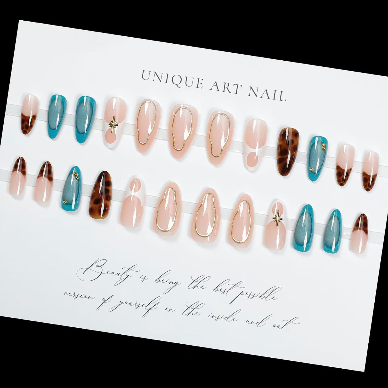 ASABITE press-on nails applied in 15–30 seconds for a swift finish