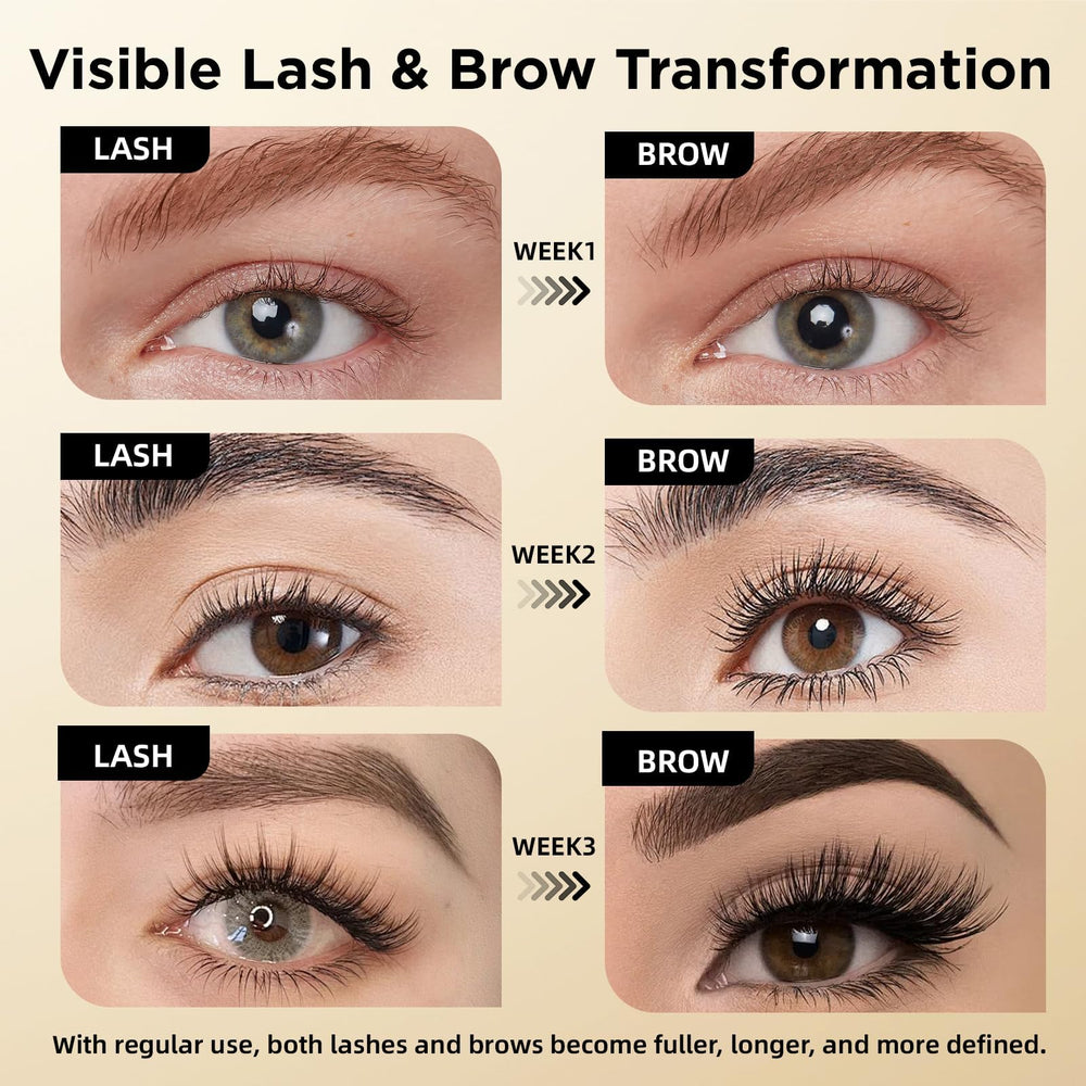 ASAMO close-up shows lashes and brows with subtle length and fullness