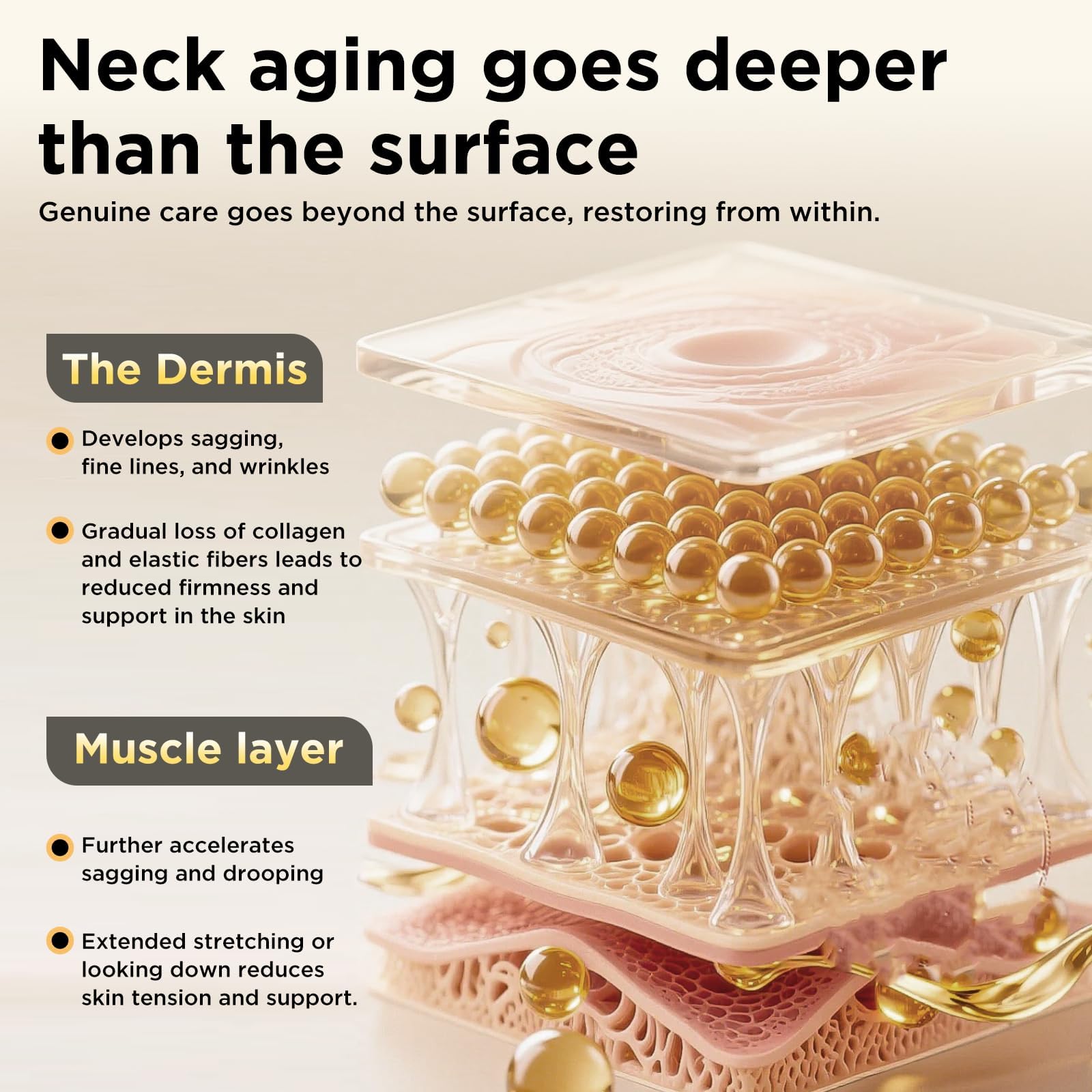 ASAMO decollete neck tightening visual hints firming.