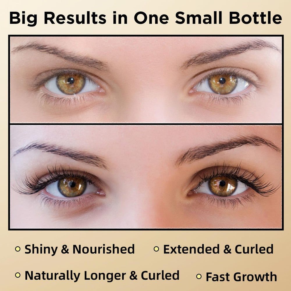 ASAMO eyelash serum bottle closeup highlights premium, oil-free formula.