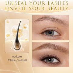 ASAMO eyelash serum bottle closeup for precise nightly application