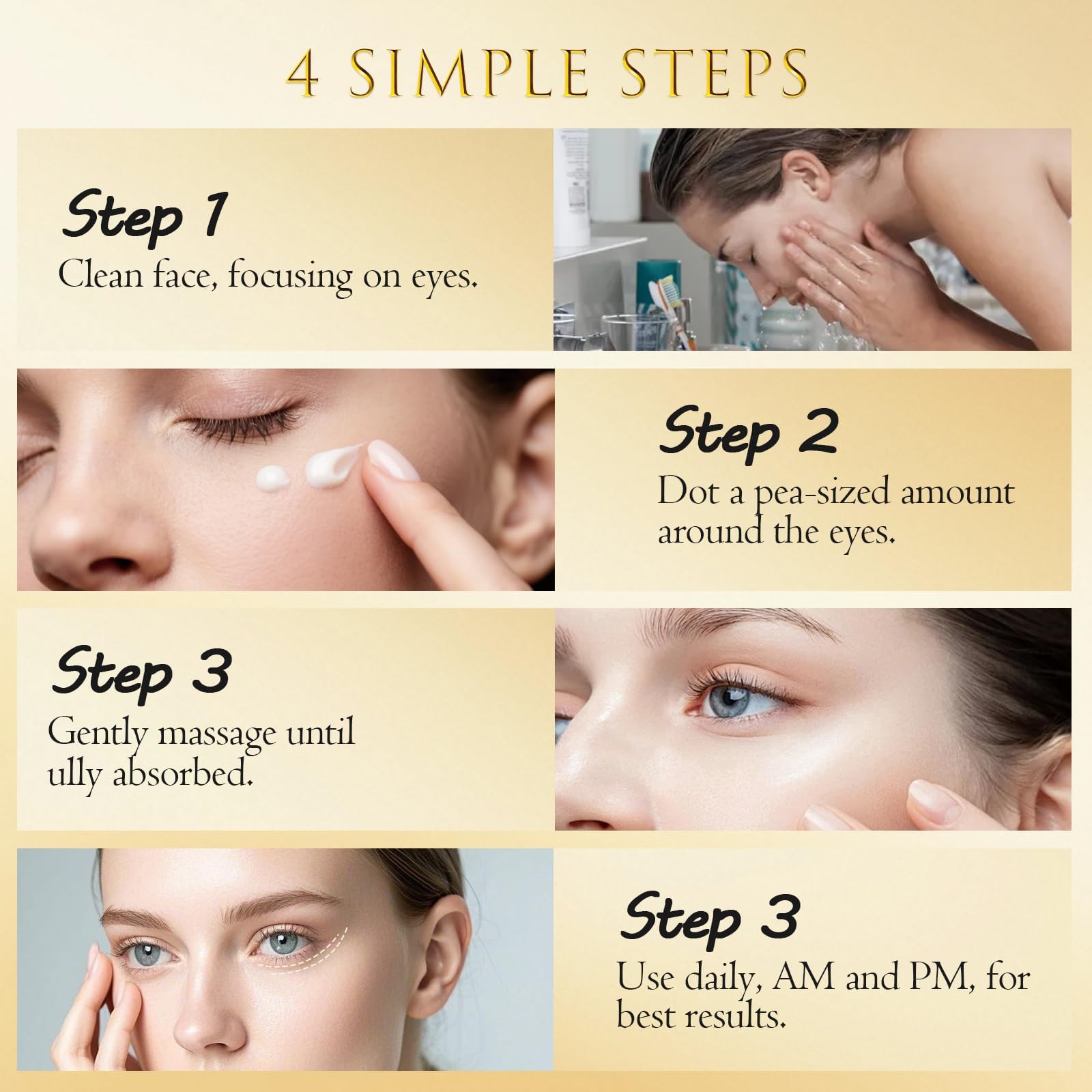 ASAMO nightly routine moment with serum ready for massage.