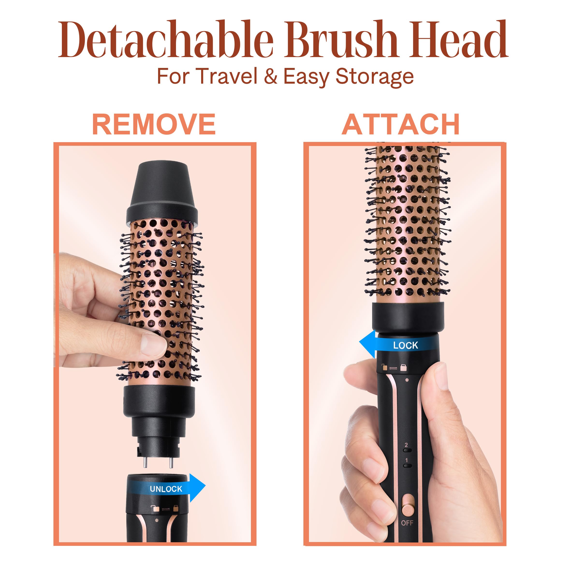 Asani adjustable heat settings suit fine to thick hair.