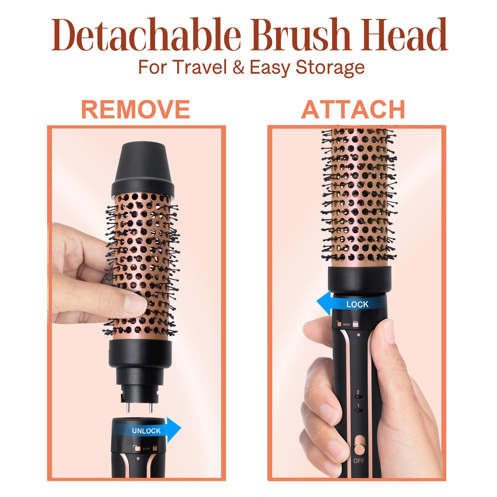 Asani adjustable heat settings suit fine to thick hair.
