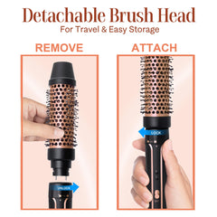 Asani adjustable heat settings suit fine to thick hair.
