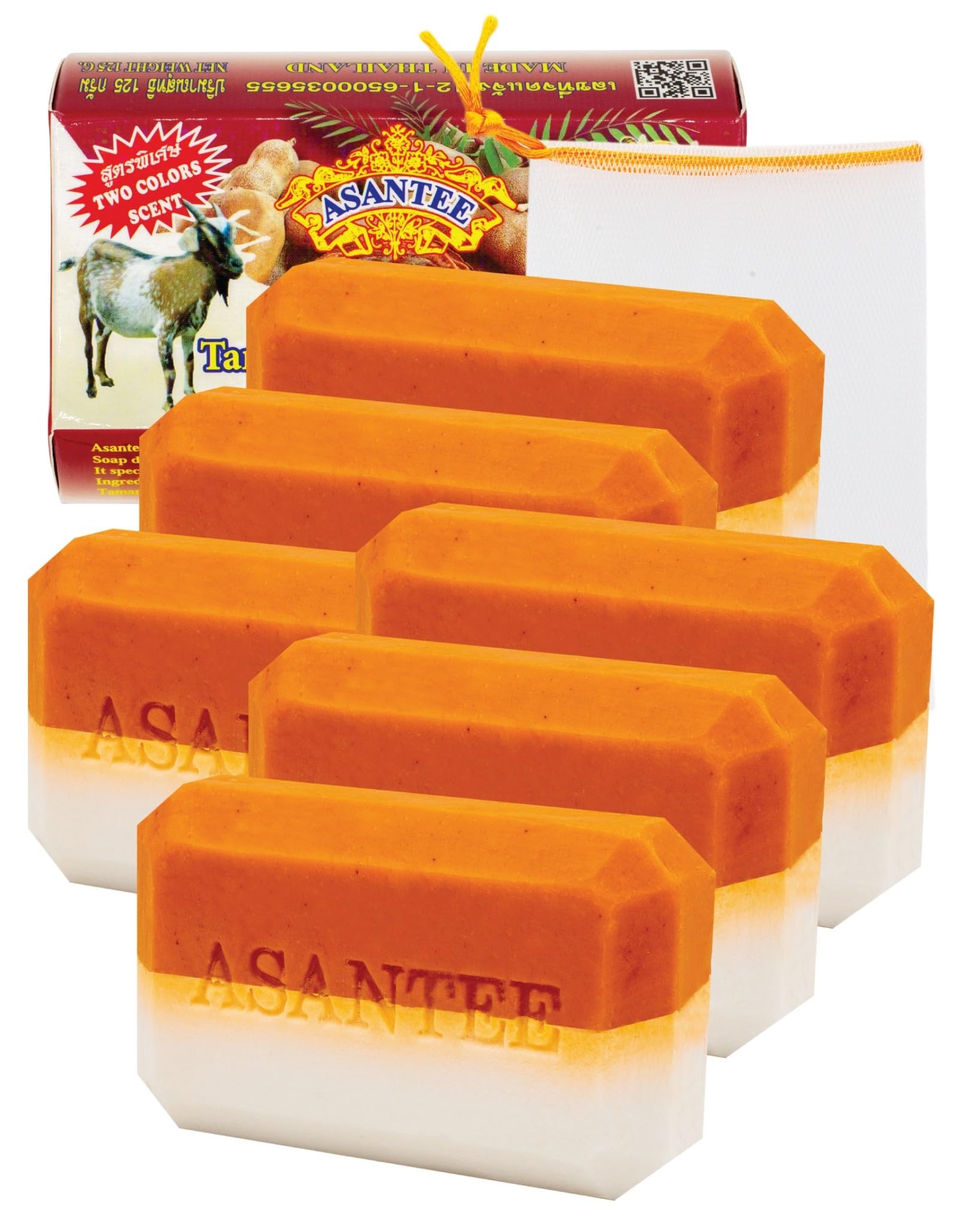 ASANTEE Tamarind & Goat Milk Soap bar for soft, hydrated skin after every wash.