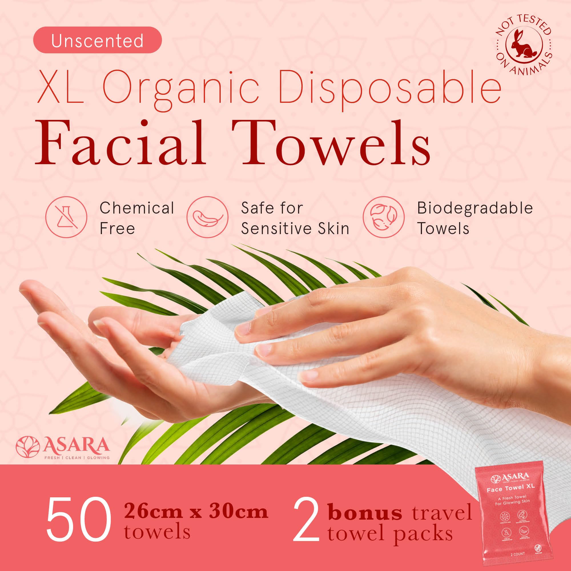 Asara luxury face towels bring spa-like luxury to everyday routines.