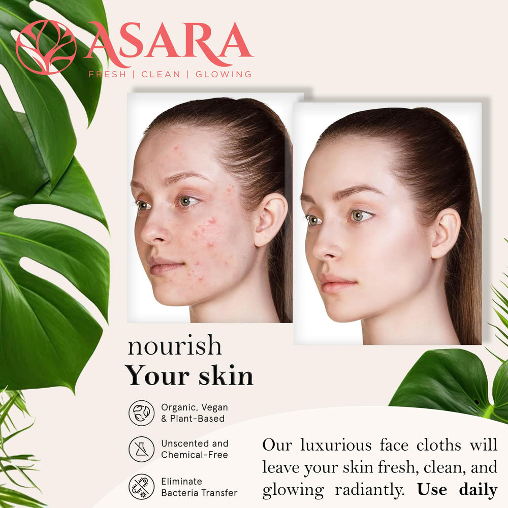 Asara makeup remover wipes dampened with water lift makeup cleanly.