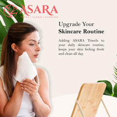 Asara organic vegan wipes provide gentle, plant based cleansing for sensitive skin.
