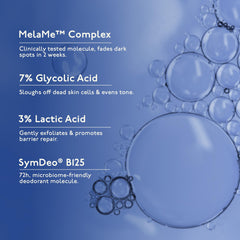 Asaya Even Tone Mist spray dispense captures fine application on skin.