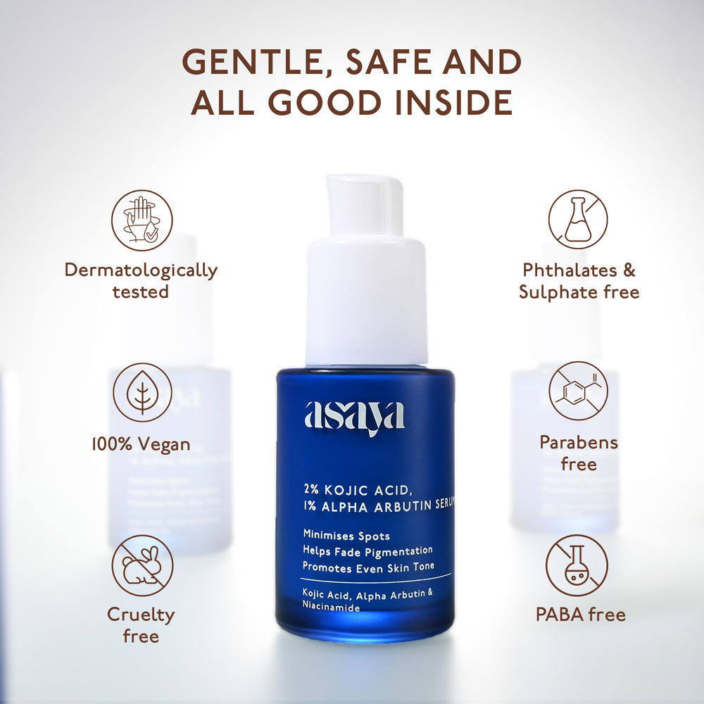 Asaya Zinc PCA Tripeptide illustration signals balanced skin texture.
