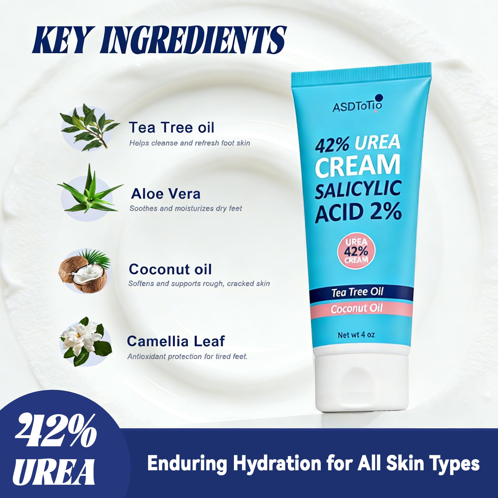ASDToTio Urea Cream 42% moisturizer focus on skin nourishment