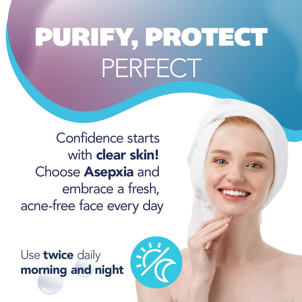Asepxia Bar Soap clarifies skin without irritation during daily routines.