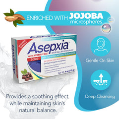 Asepxia Bar Soap provides deep cleansing to help prevent new breakouts.
