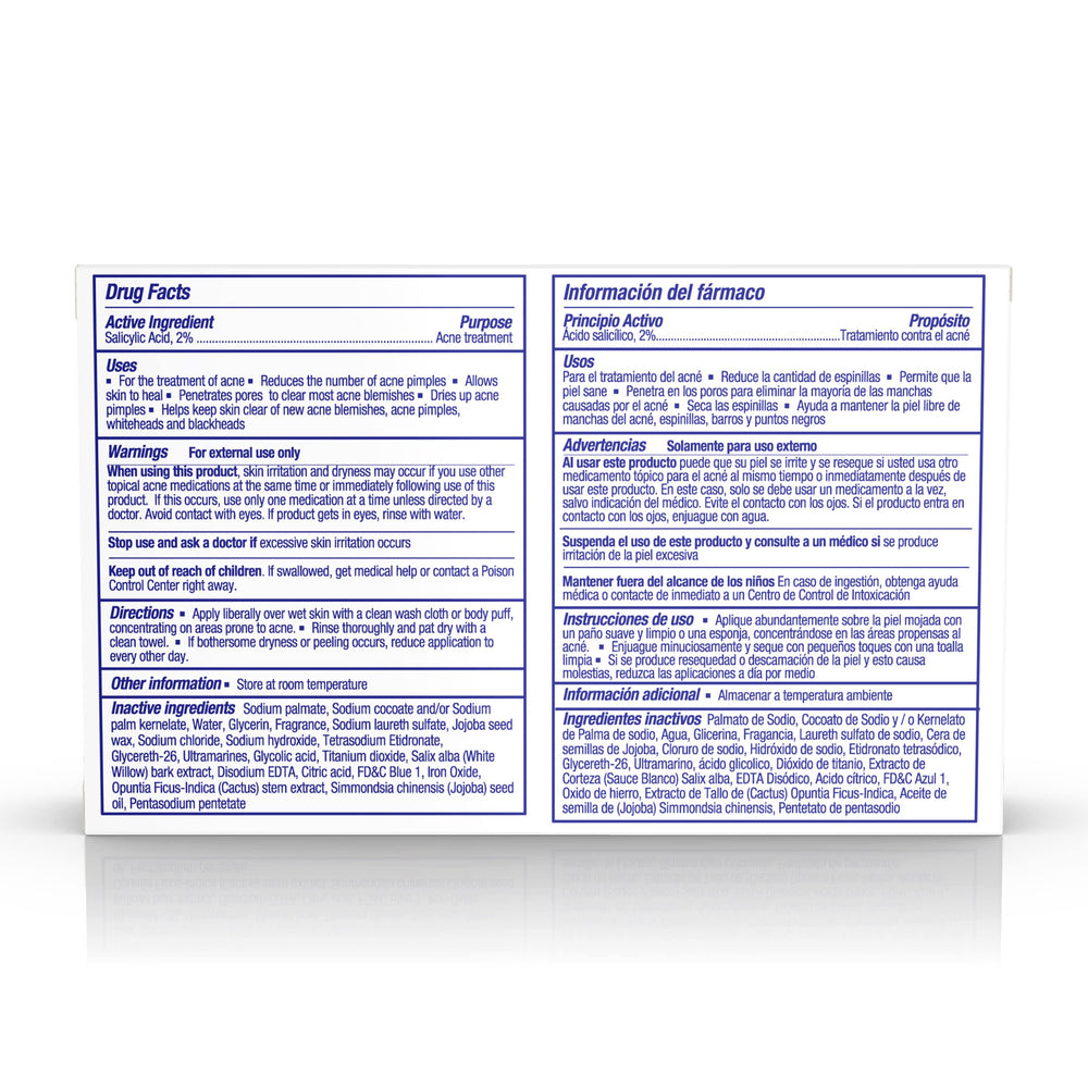 Asepxia Bar Soap with salicylic acid 2% for blemish support.