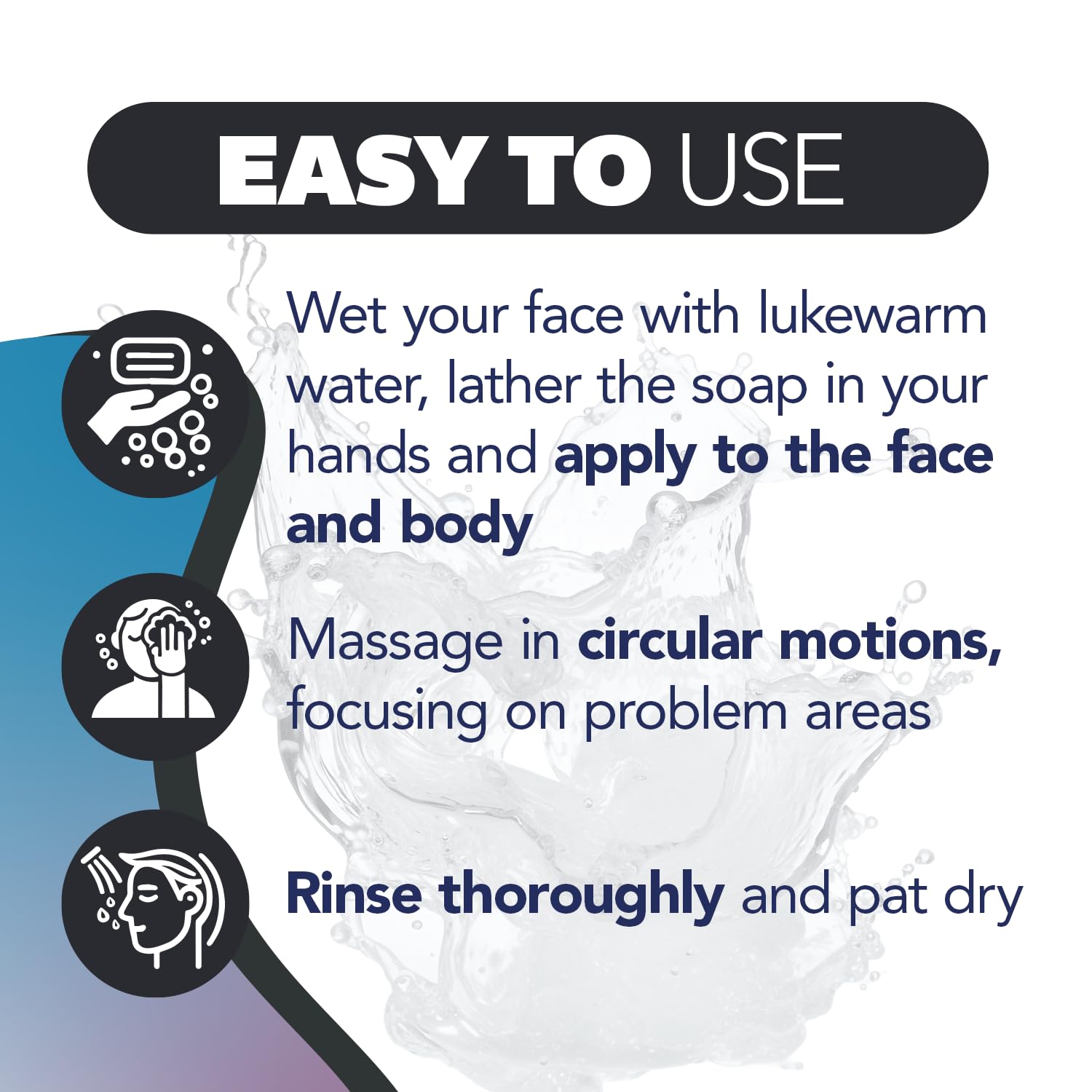 Asepxia bar soap targets pimples and blemishes for clearer skin.