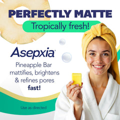 Asepxia Bar Soap pore-purifying action brightens complexion