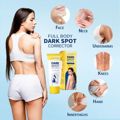 Ashania Dark Spot Remover body cream swirl demonstrating multi-area treatment.