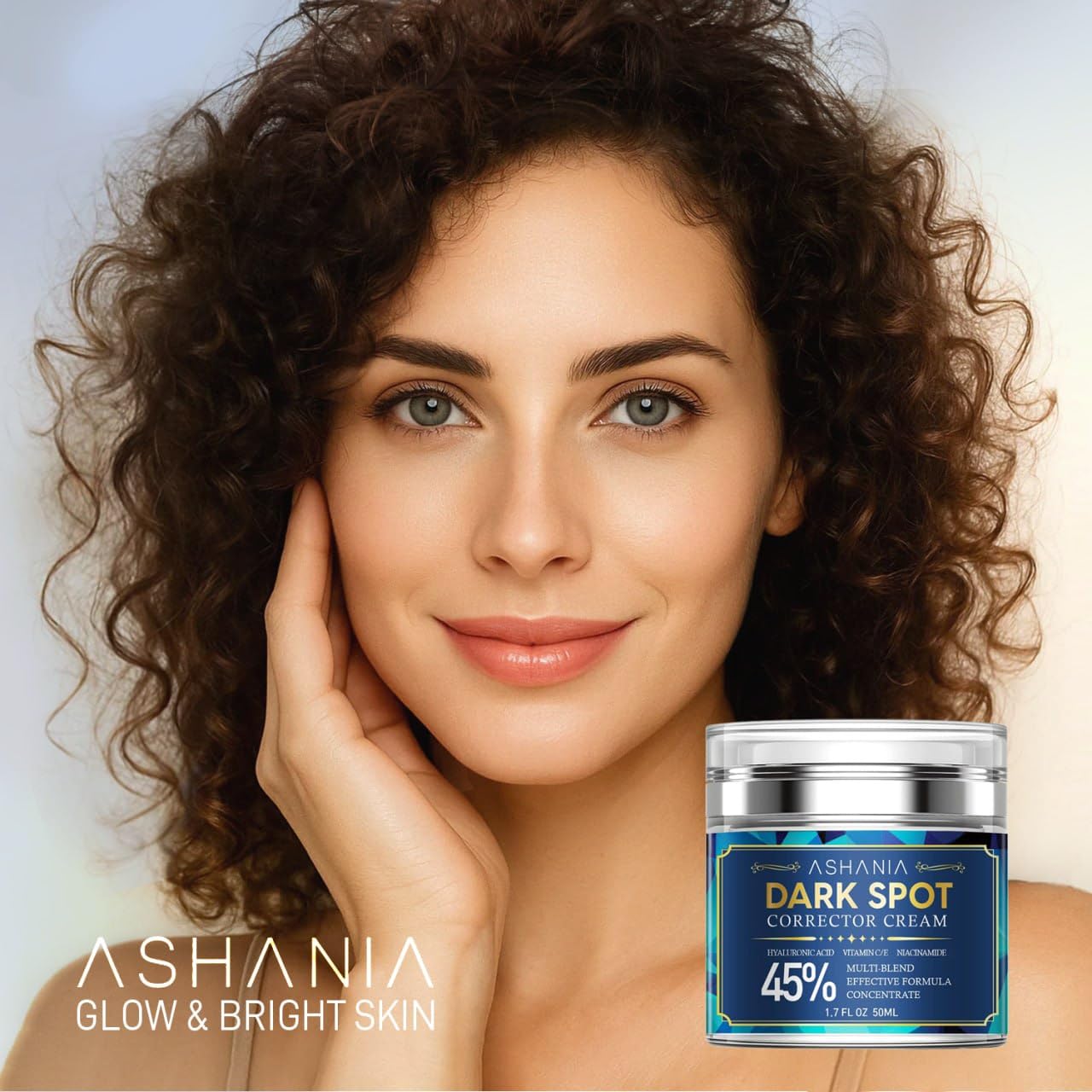 Ashania Skincare routine step at night suggests daily use.