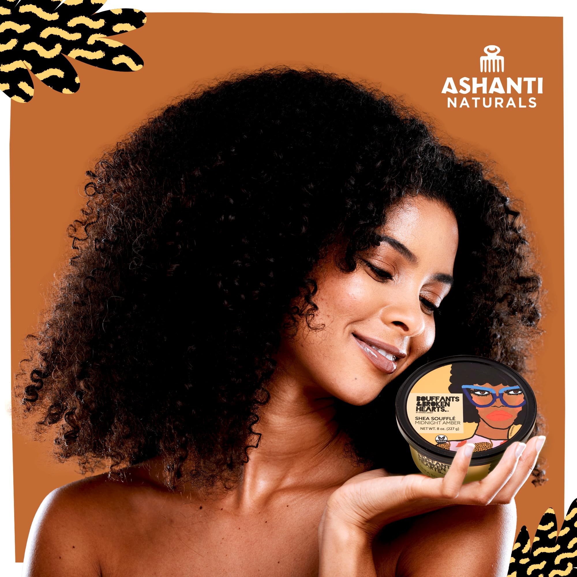 Ashanti Naturals raw shea butter for body care with whipped texture.
