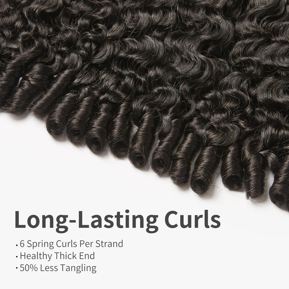 ASHINE Burmese curly bundles 22-inch length drape showcases dramatic styling potential.