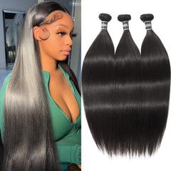 ASHINE Cambodian raw hair bundles in body wave and straight textures.