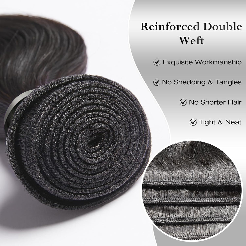 ASHINE reinforced double weft for durability and long-lasting full looks