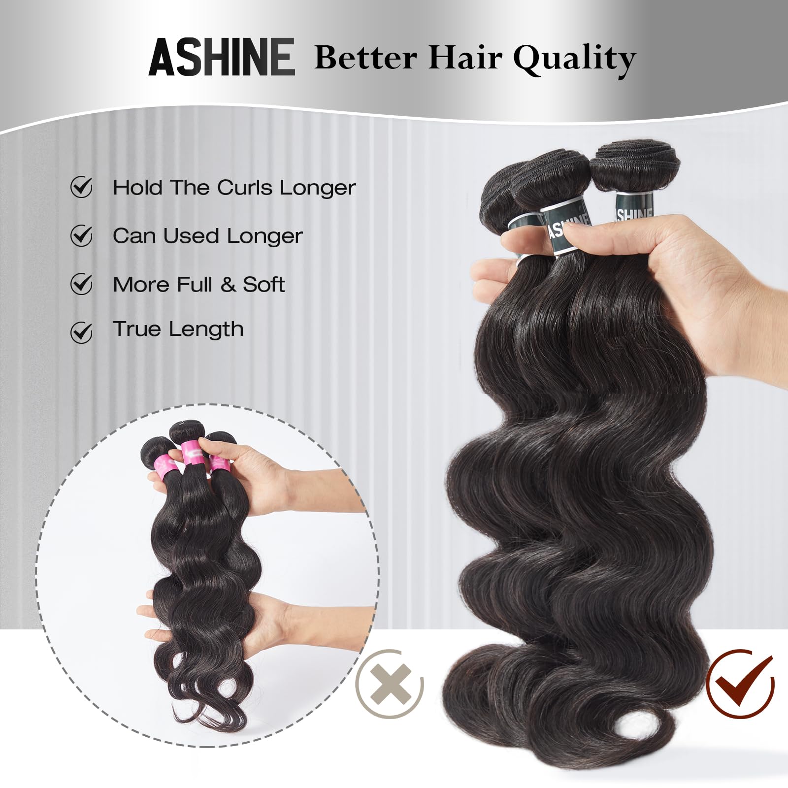 ASHINE soft, silky touch ideal for comfortable all-day wear