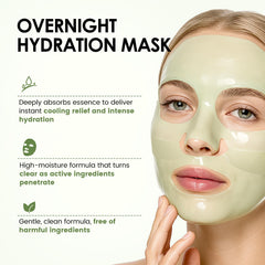 Ashlyn overnight mask on skin for deep moisture