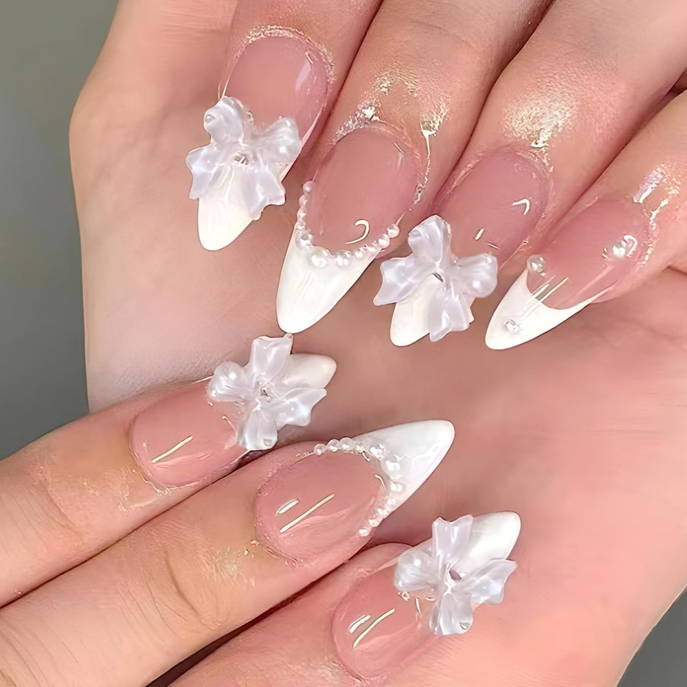 Ashowner press-on nails 144 pieces provide a full kit for home manicures.