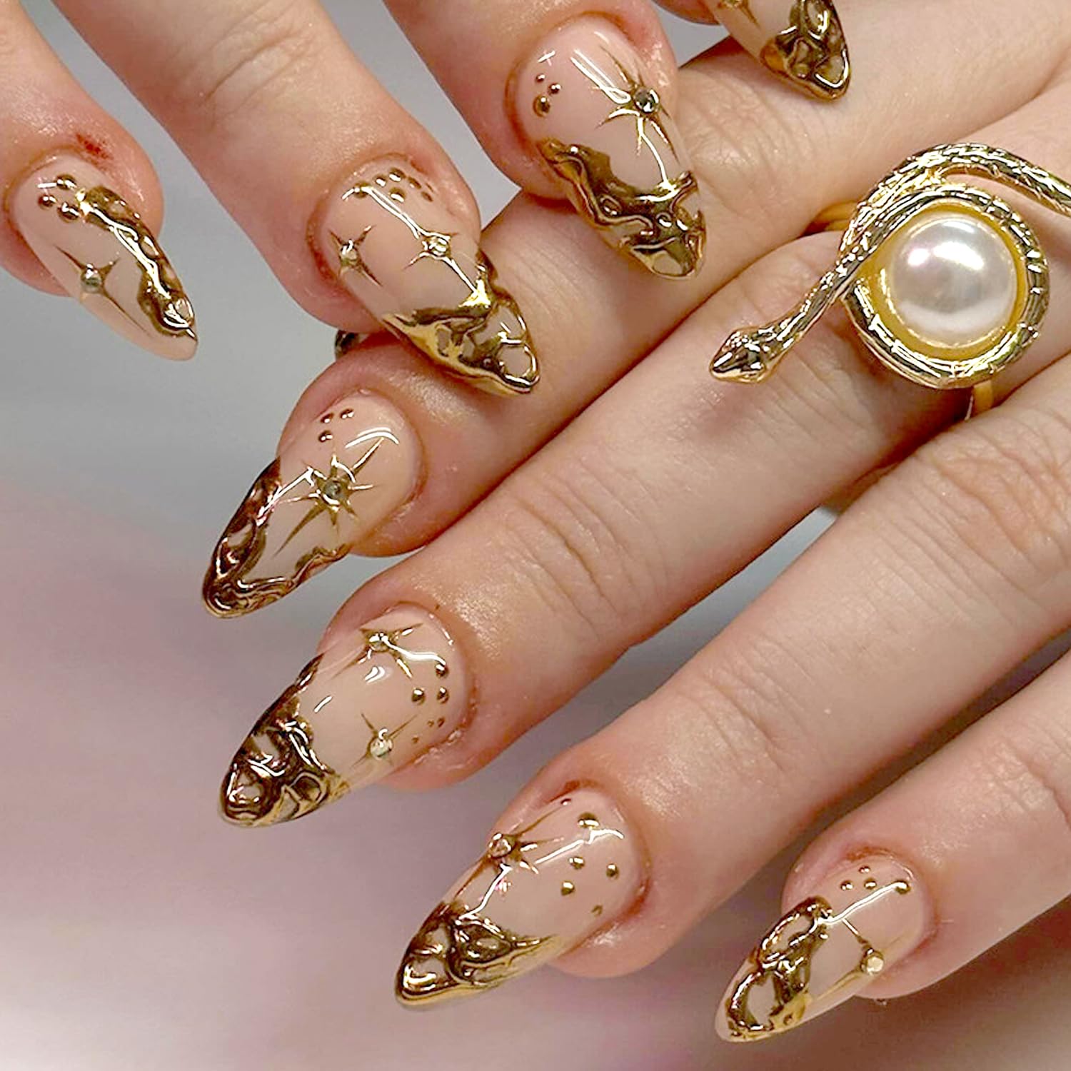 Ashowner six styles of press-on nails for instant style options