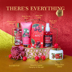 ASINING shower gel with cherry fragrance bottle for refreshing daily cleansing