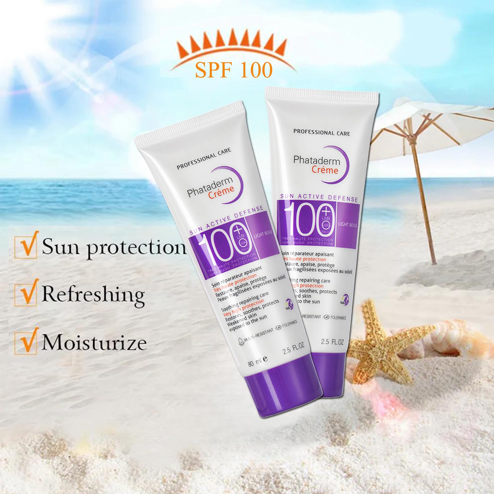 ASMAYSA SPF 100 moisturizer doubles as sun protection and skin hydration