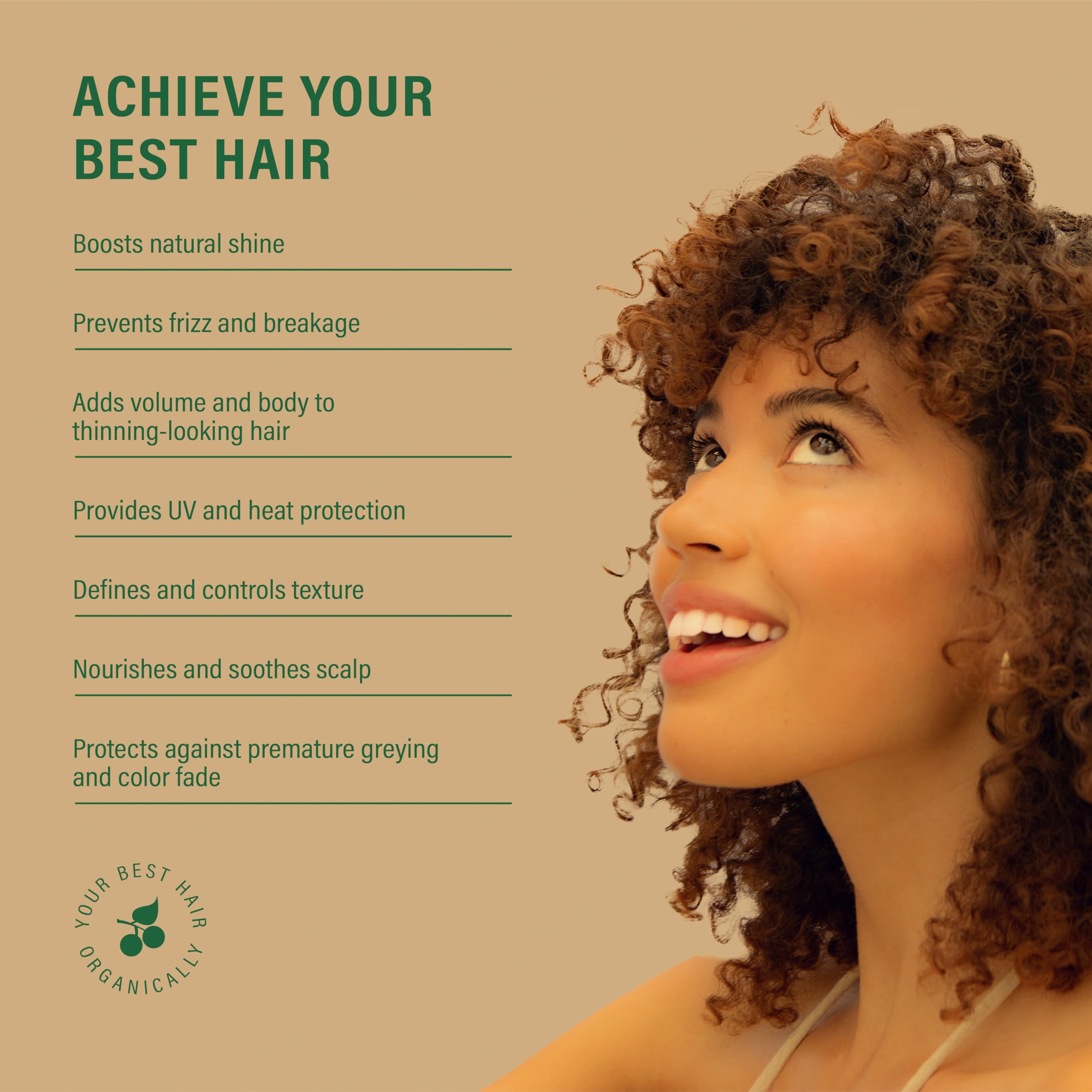 Asna Amla BioVeda color-safe formula protecting dyed hair