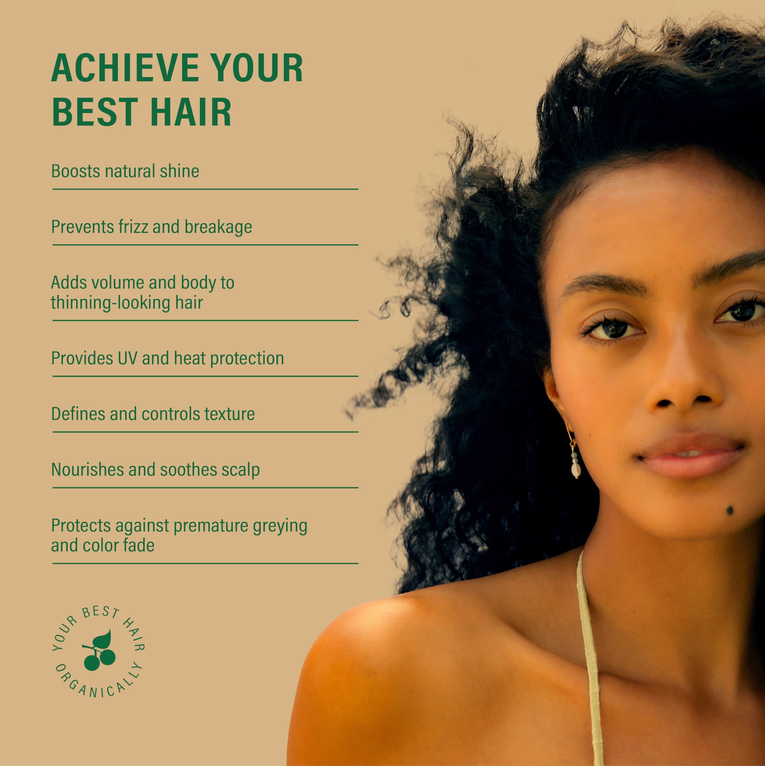Asna Amla BioVeda heat protection action during styling