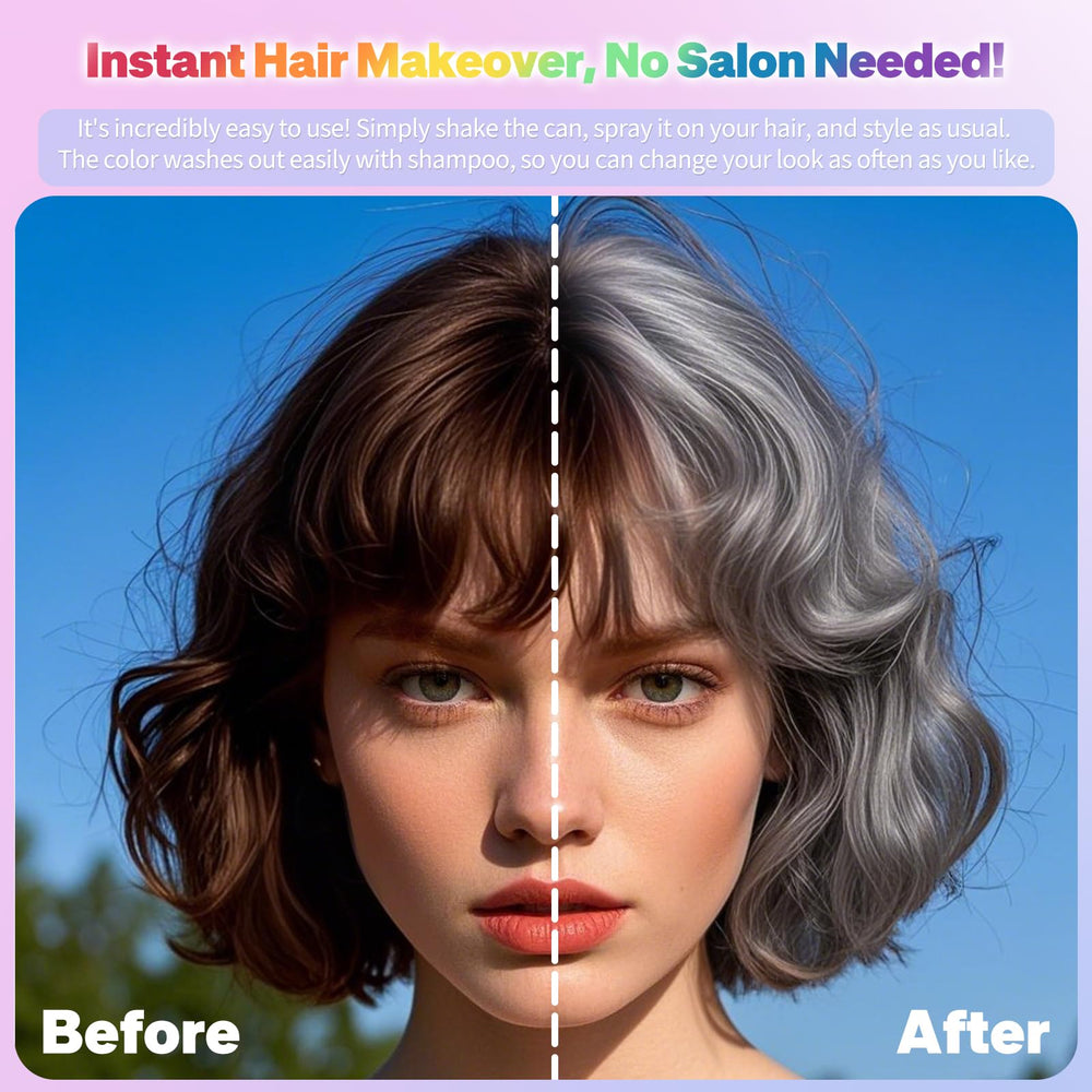 Asocrew GrayHair Spray creates a cosplay-look temporary color for costumes.