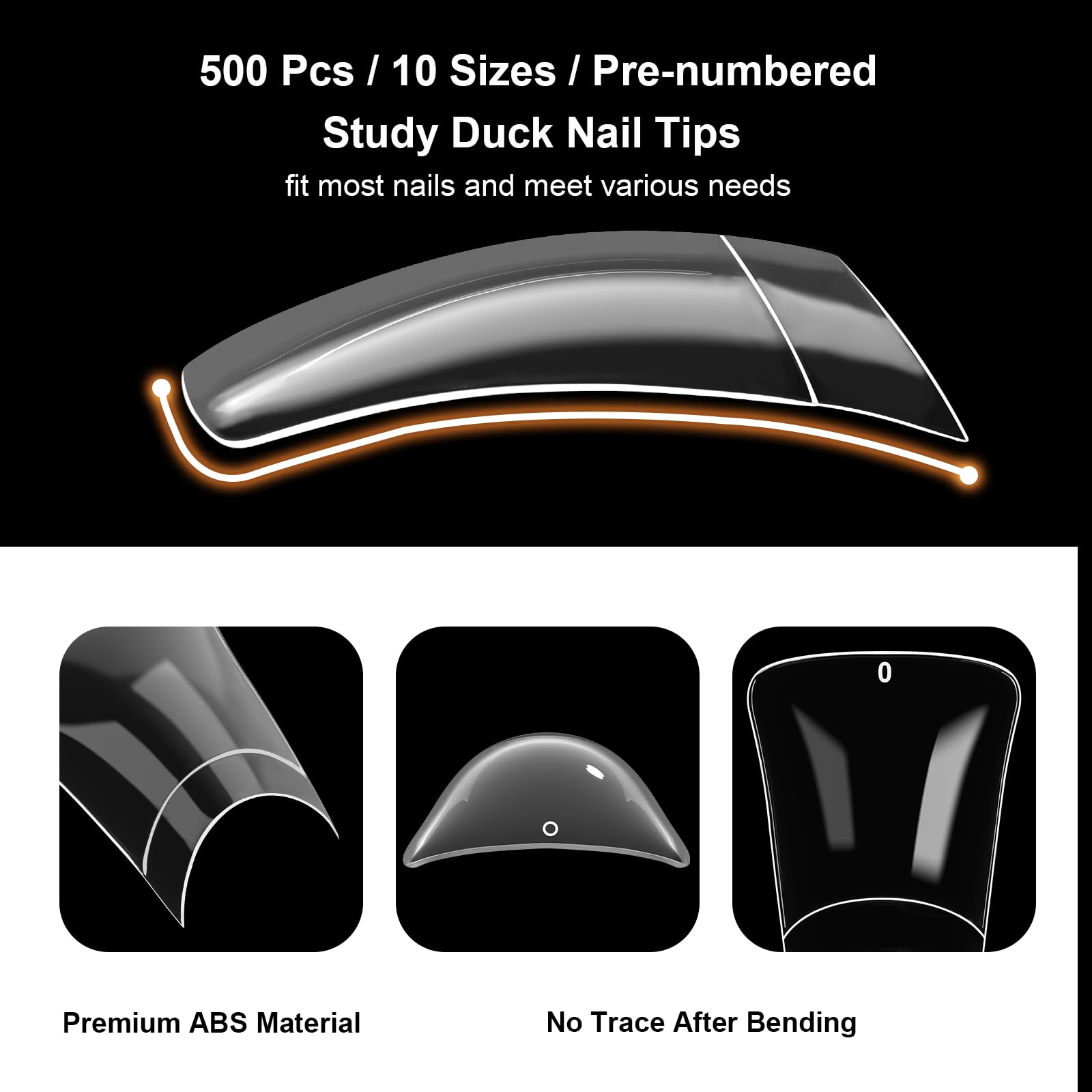 ASONRL durable acrylic tips last 1-3 weeks with prep