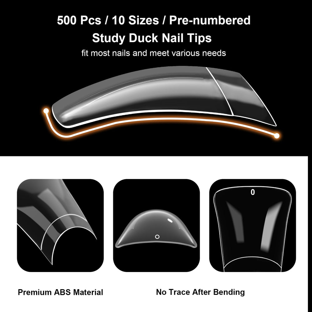 ASONRL durable acrylic tips last 1-3 weeks with prep