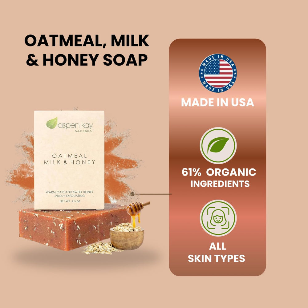 Aspen Kay Naturals soap bar side view handmade in Florida with natural ingredients