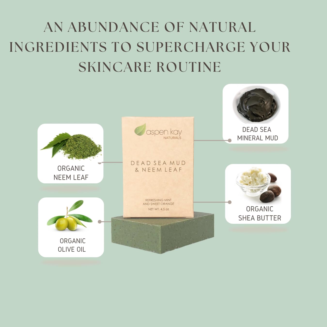 Aspen Kay Naturals Organic Extra Virgin Olive Oil – nourishes skin during wash.